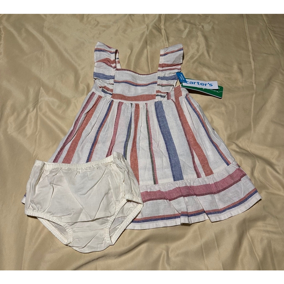 Carter's Other - Carter's Girl Dress, 18m, White & Pink